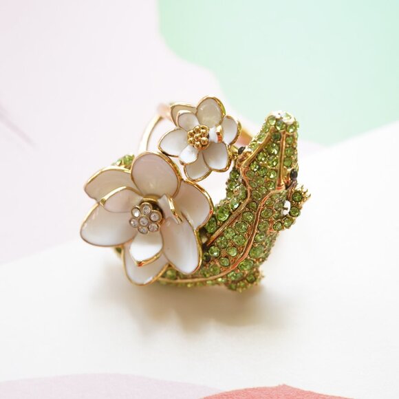 Kate Spade Swamped Pave Alligator Ring Size 6 - Picture 4 of 5